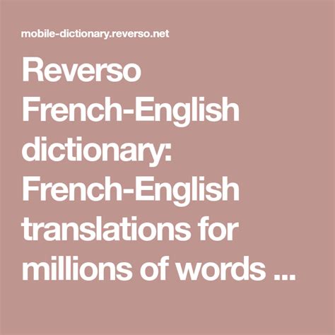 reverso french|reverso french dictionary online.